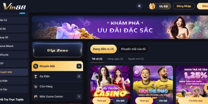 VIN88 - Nhà Cái Vinh Danh Bảng Vàng, Game Đổi Thưởng Hấp Dẫn